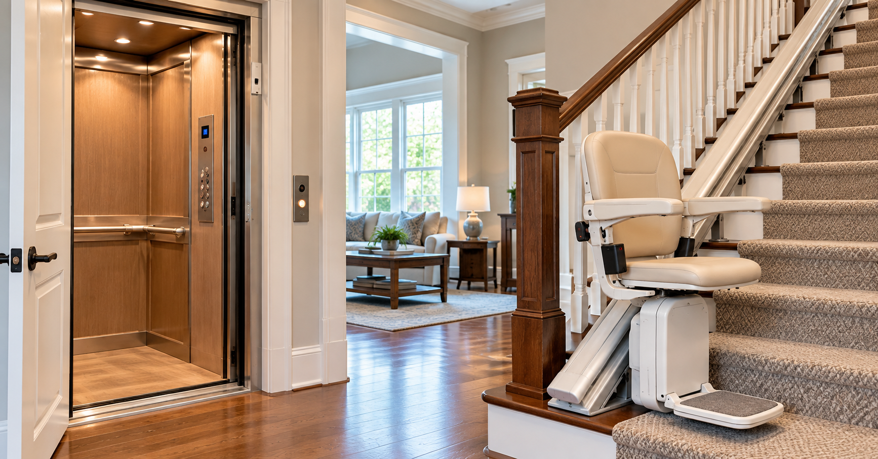Residential Elevators vs. Stairlifts